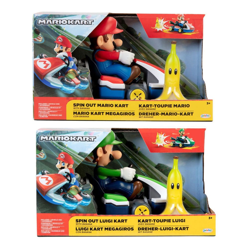 Super Mario Kart-Fahrzeug-Spin-Out-Sortiment (6)