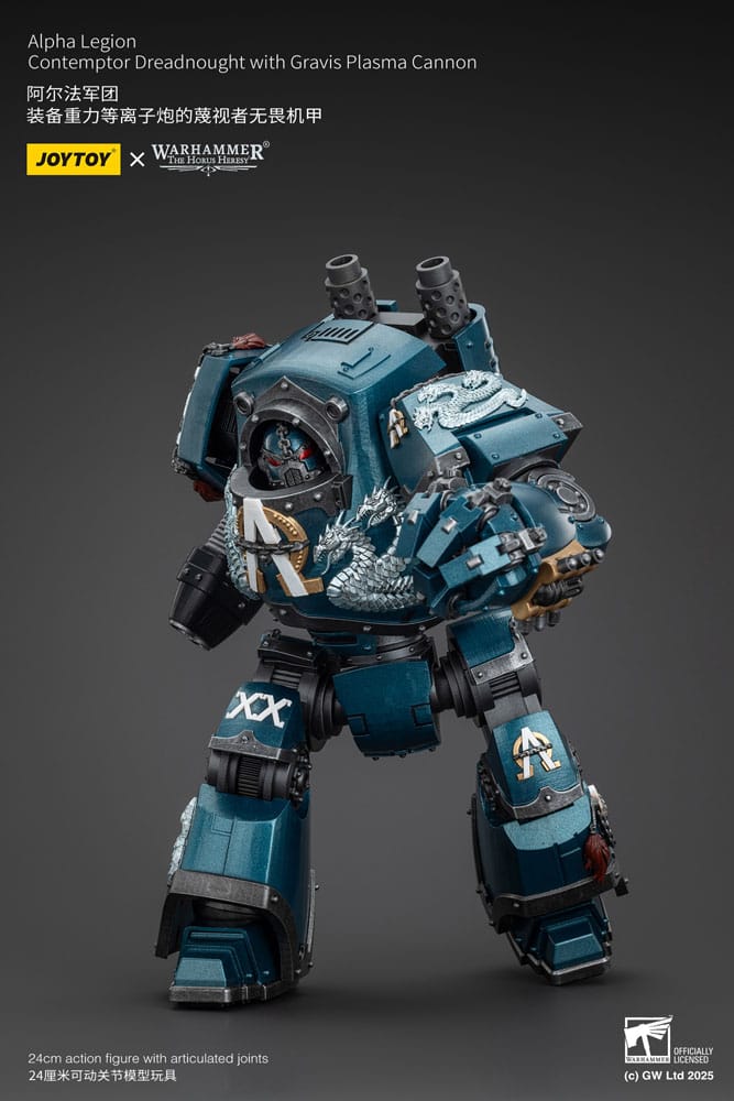 Warhammer The Horus Heresy Action Figure Alpha Legion Contemptor Dreadnought with Gravis Plasma Cannon 25 cm