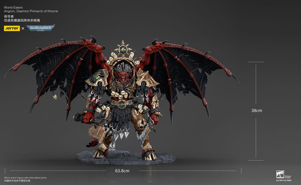 Warhammer 40k Actionfigur World Eaters Angron Daemon Primarch of Khorne 48 cm