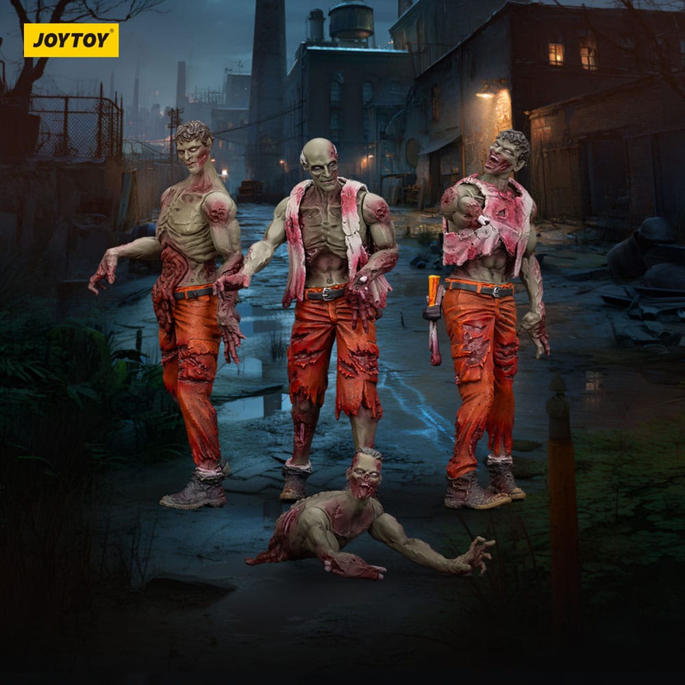 Zombie Dark Source Action Figures 4-Pack Mechanic Team 8 cm