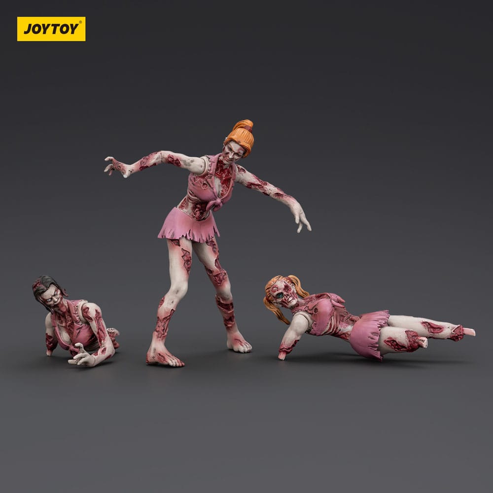 Zombie Dark Source Action Figures 3-Pack Cheerleaders 8 cm