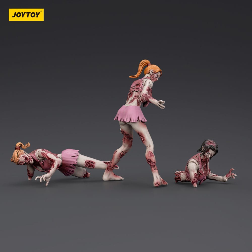 Zombie Dark Source Action Figures 3-Pack Cheerleaders 8 cm