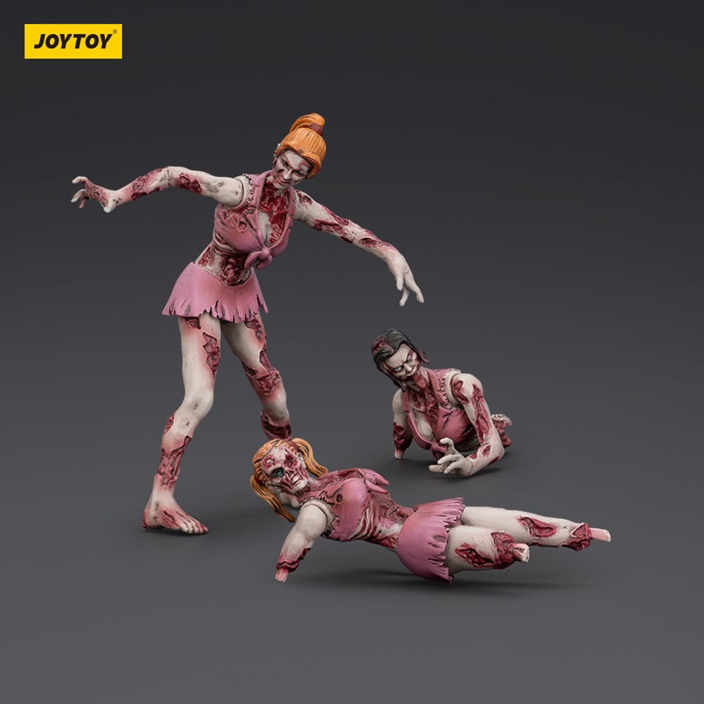Zombie Dark Source Action Figures 3-Pack Cheerleaders 8 cm