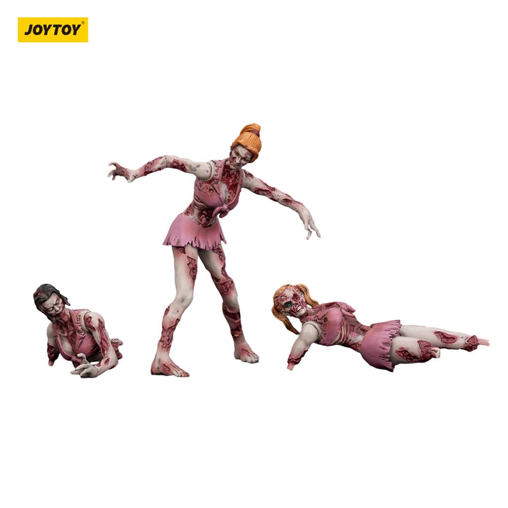 Zombie Dark Source Action Figures 3-Pack Cheerleaders 8 cm