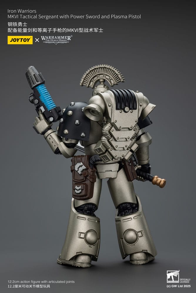 Warhammer The Horus Heresy Action Figure 1/18 Iron Warriors MKVI Tactical Sergeant with Power Sword and Plasma Pistol 12 cm