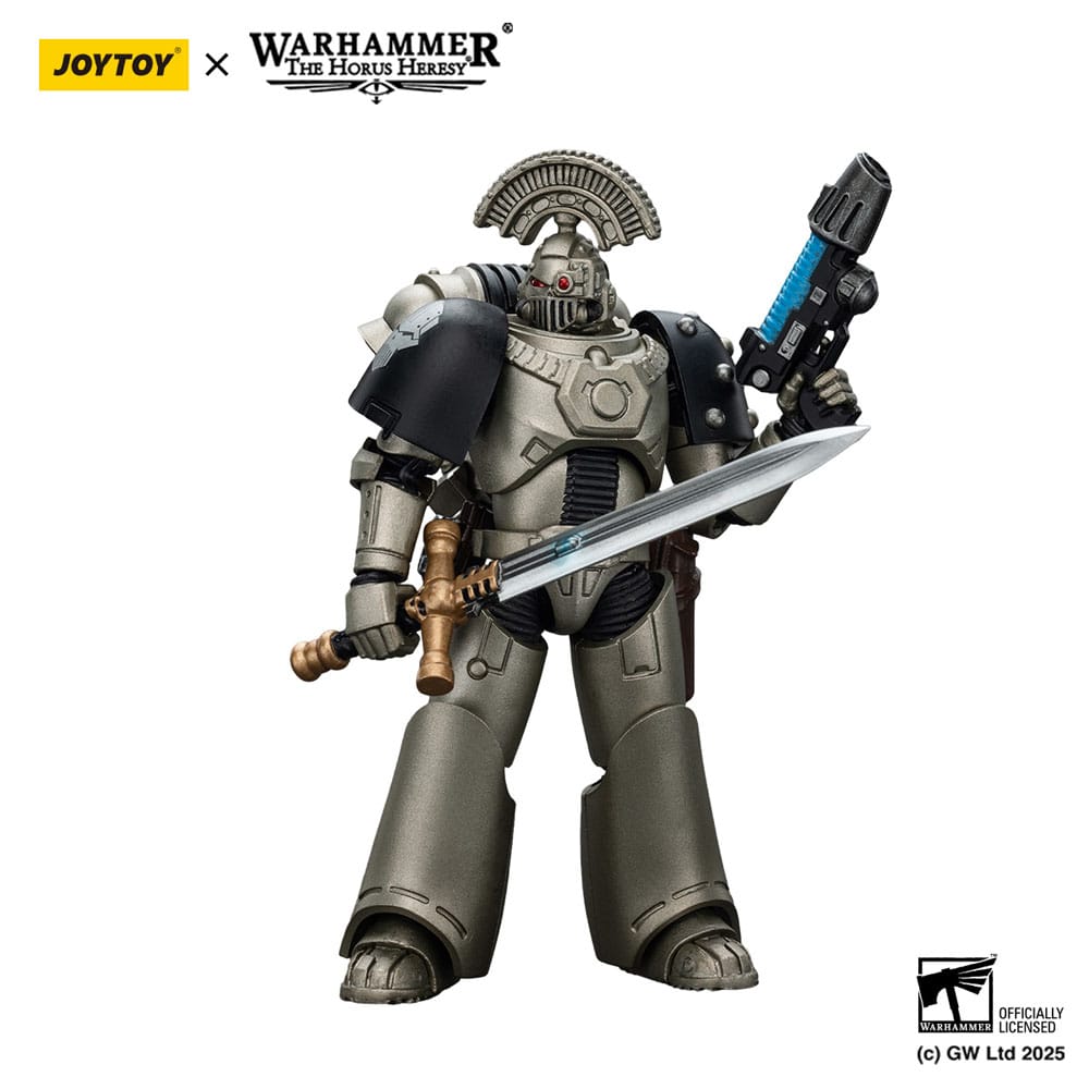 Warhammer The Horus Heresy Action Figure 1/18 Iron Warriors MKVI Tactical Sergeant with Power Sword and Plasma Pistol 12 cm