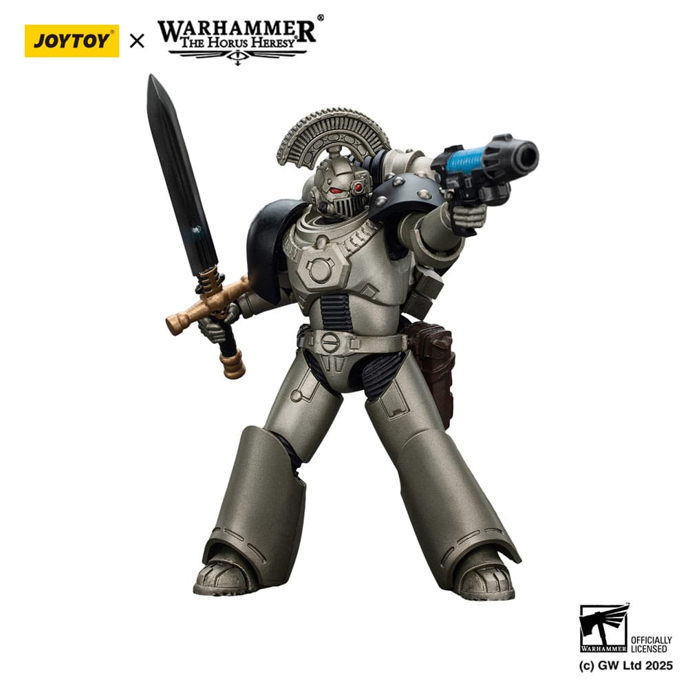 Warhammer The Horus Heresy Action Figure 1/18 Iron Warriors MKVI Tactical Sergeant with Power Sword and Plasma Pistol 12 cm