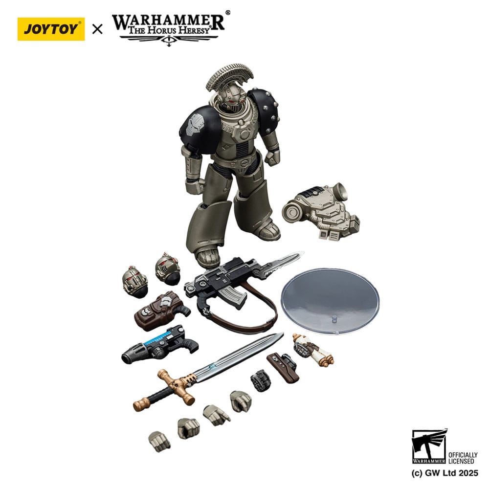 Warhammer The Horus Heresy Action Figure 1/18 Iron Warriors MKVI Tactical Sergeant with Power Sword and Plasma Pistol 12 cm