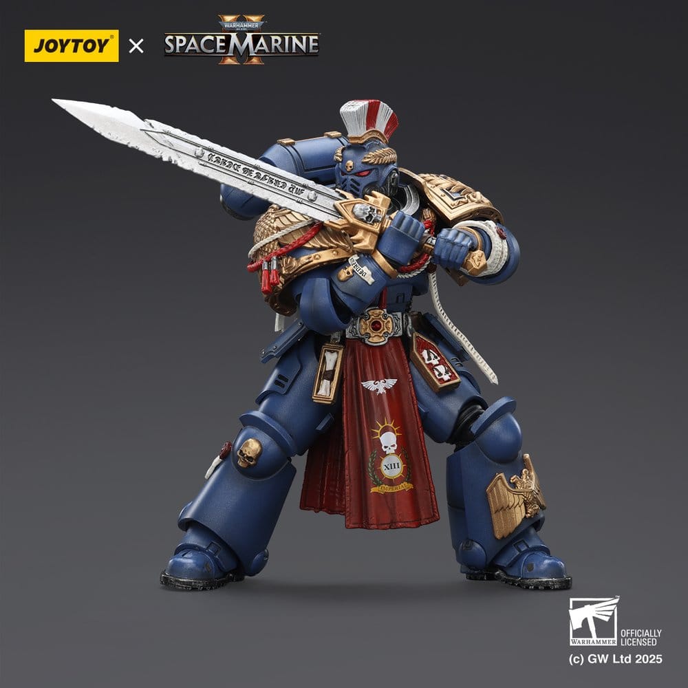 Warhammer 40,000: Space Marine 2 Action Figure Ultramarines Relic Primus Armour with Plasma Pistol and Combat Blade 13 cm