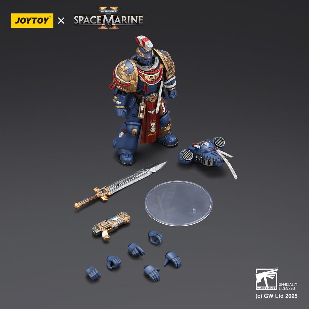 Warhammer 40,000: Space Marine 2 Action Figure Ultramarines Relic Primus Armour with Plasma Pistol and Combat Blade 13 cm