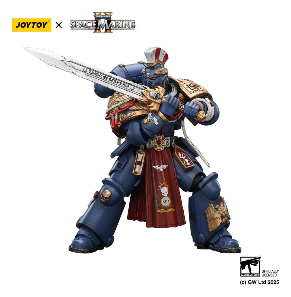Warhammer 40,000: Space Marine 2 Action Figure Ultramarines Relic Primus Armour with Plasma Pistol and Combat Blade 13 cm