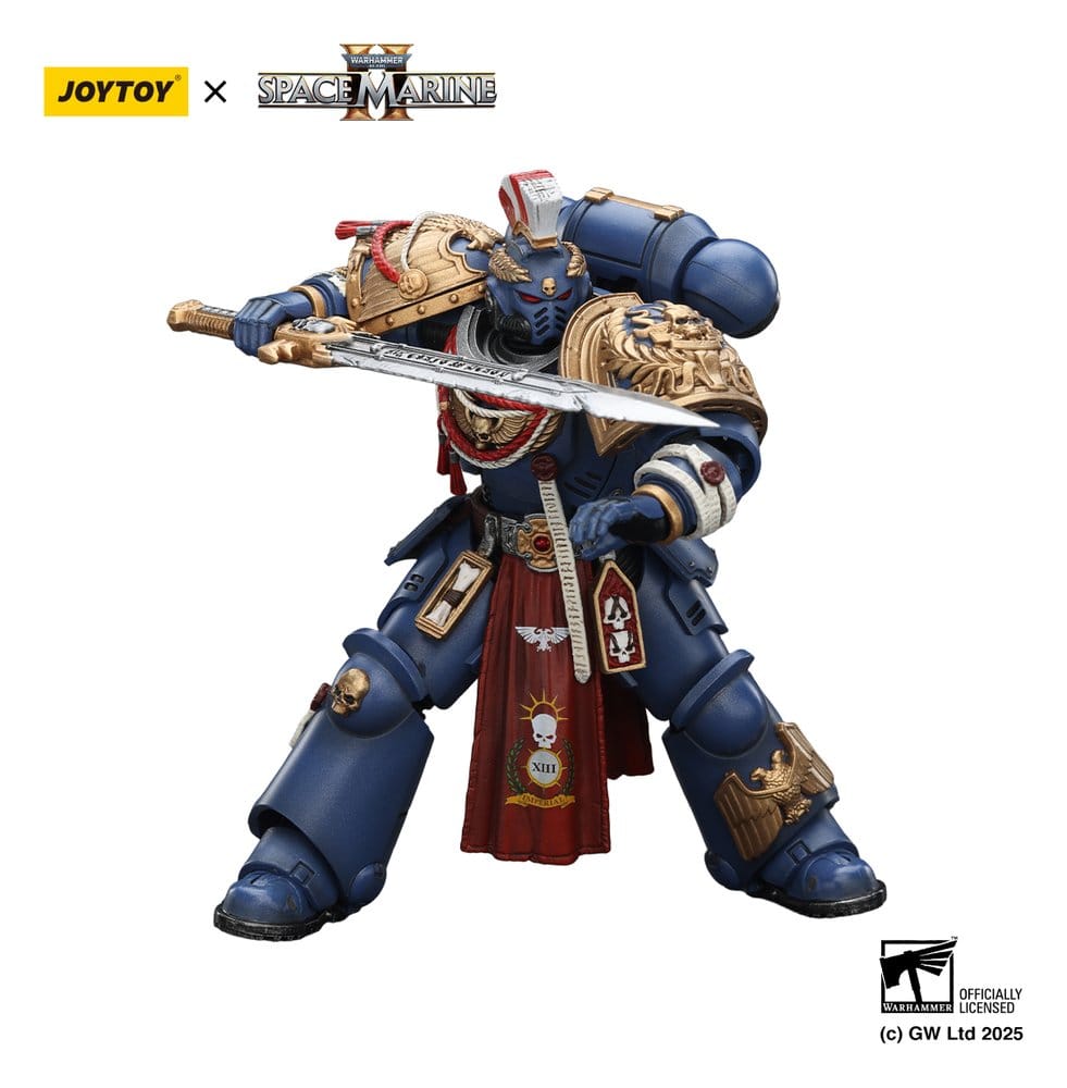Warhammer 40,000: Space Marine 2 Action Figure Ultramarines Relic Primus Armour with Plasma Pistol and Combat Blade 13 cm