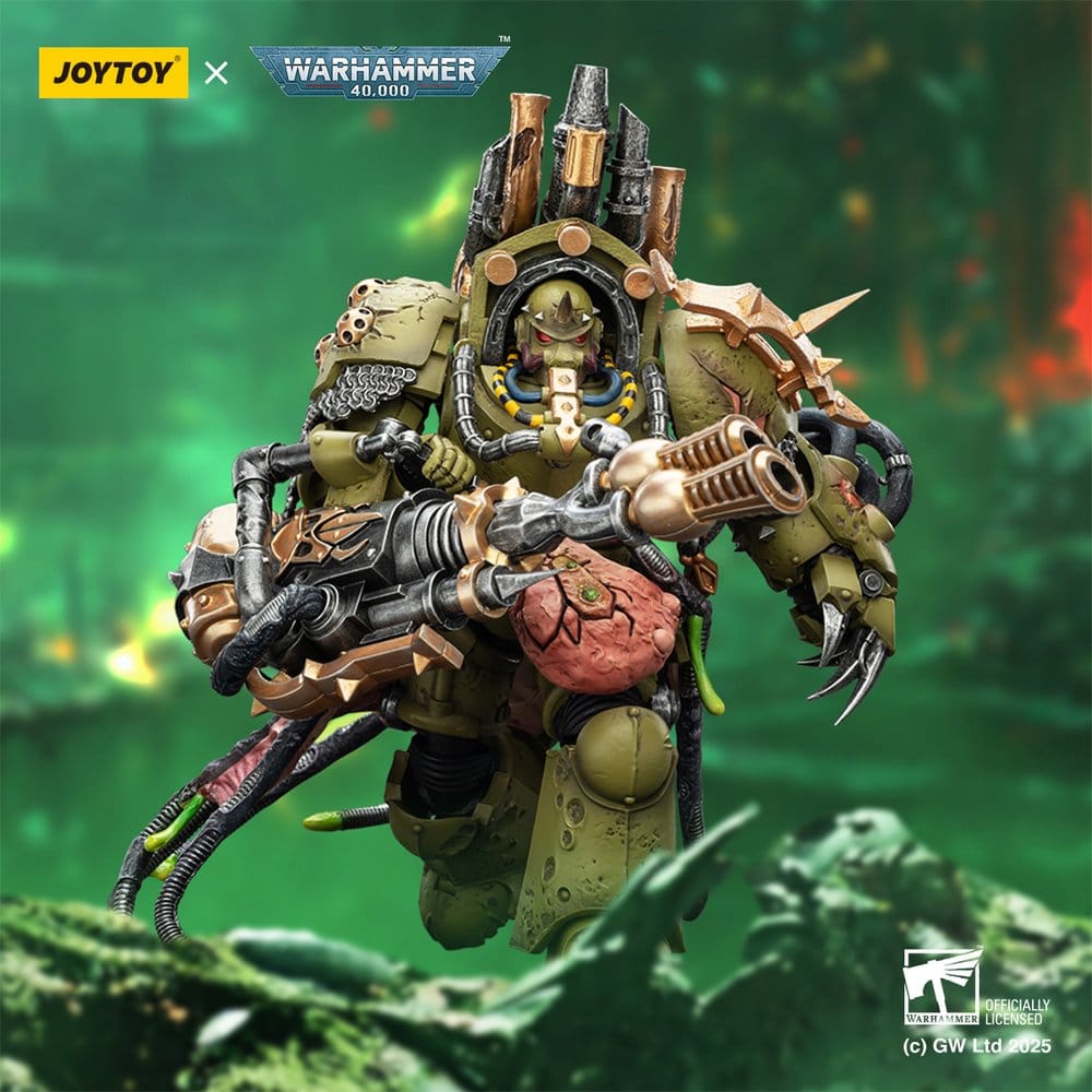 Warhammer 40,000 プラモデル 未組立 Warhammer 40,000 Action Figure Death Guard Lord of Virulence with Powe