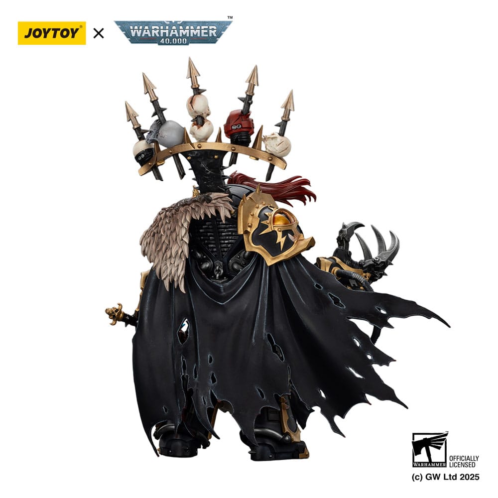 Warhammer 40,000 Action Figure Black Legion Abaddon the Despoiler with Drach'nyen and Talon 16 cm