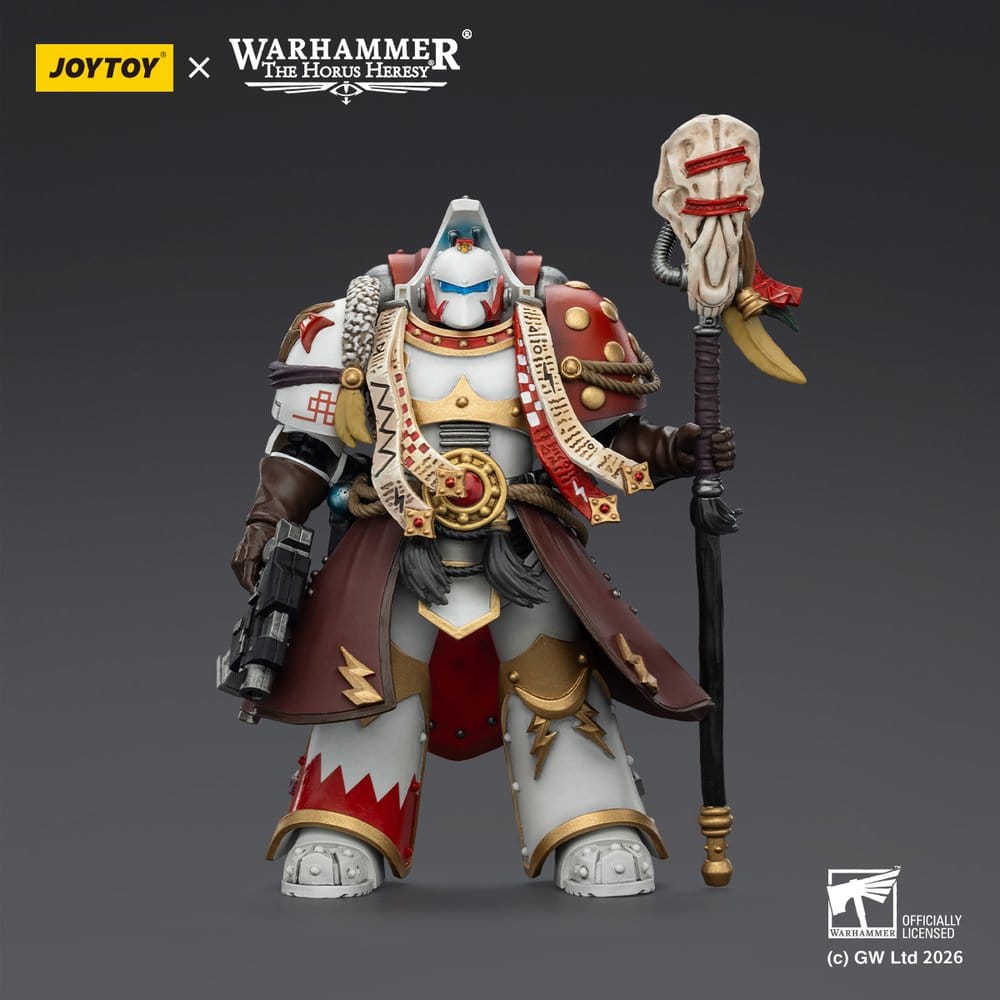 Warhammer 40,000 Action Figure White Scars Stormseer Consul with Force Staff and Bolt Pistol 12 cm