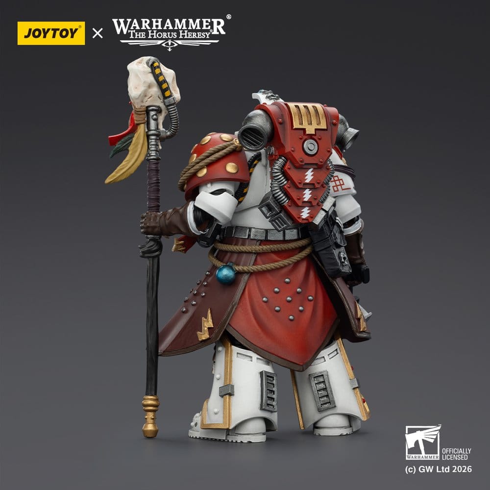 Warhammer 40,000 Action Figure White Scars Stormseer Consul with Force Staff and Bolt Pistol 12 cm