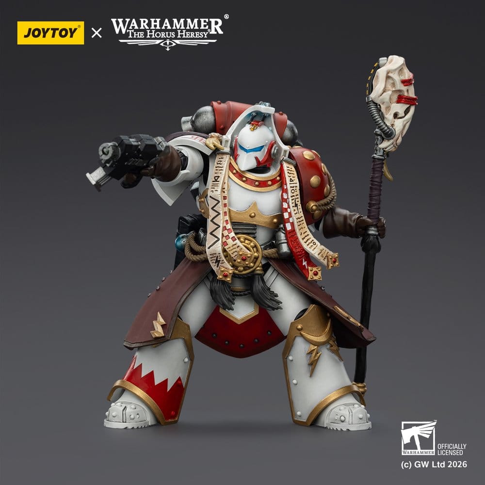 Warhammer 40,000 Action Figure White Scars Stormseer Consul with Force Staff and Bolt Pistol 12 cm