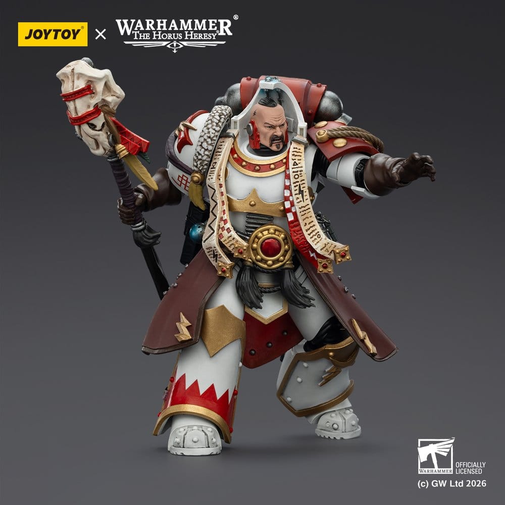 Warhammer 40,000 Action Figure White Scars Stormseer Consul with Force Staff and Bolt Pistol 12 cm