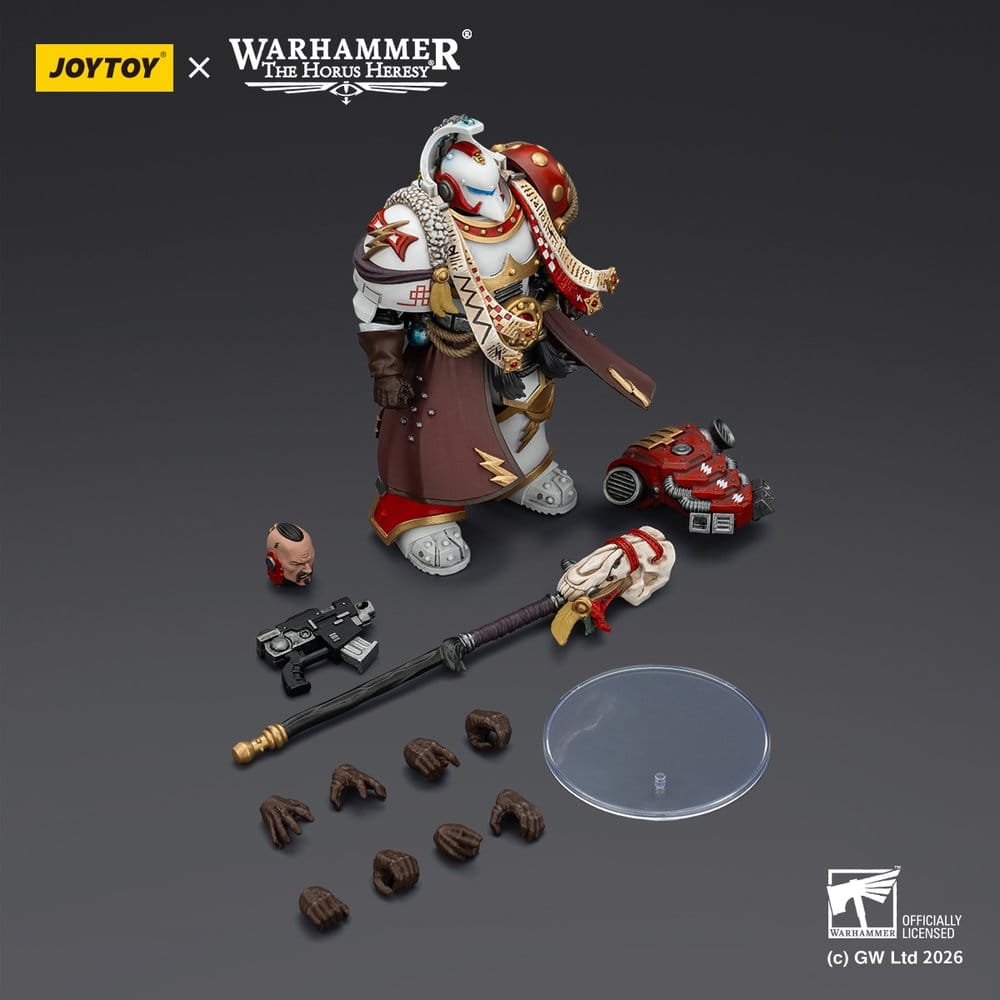 Warhammer 40,000 Action Figure White Scars Stormseer Consul with Force Staff and Bolt Pistol 12 cm
