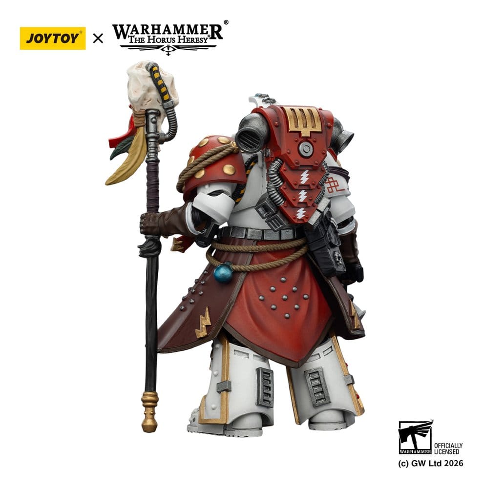 Warhammer 40,000 Action Figure White Scars Stormseer Consul with Force Staff and Bolt Pistol 12 cm