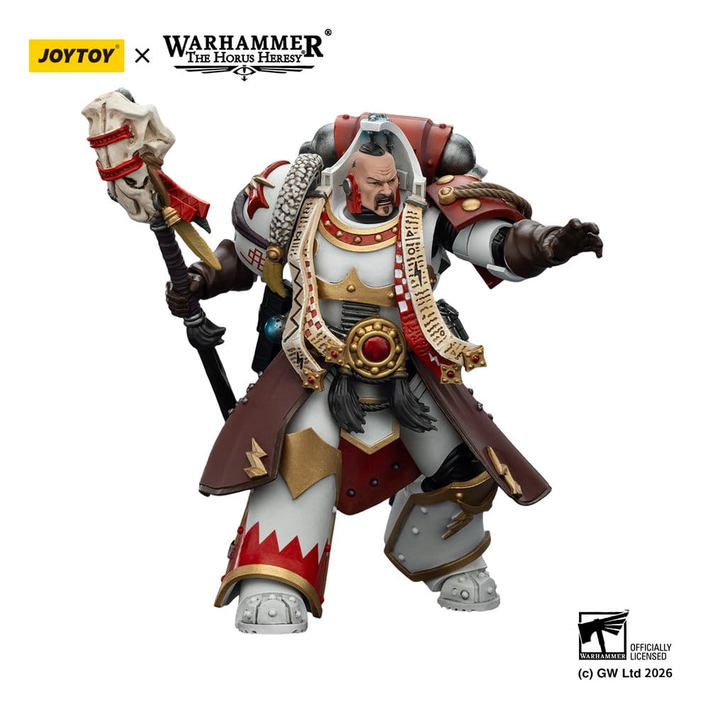 Warhammer 40,000 Action Figure White Scars Stormseer Consul with Force Staff and Bolt Pistol 12 cm