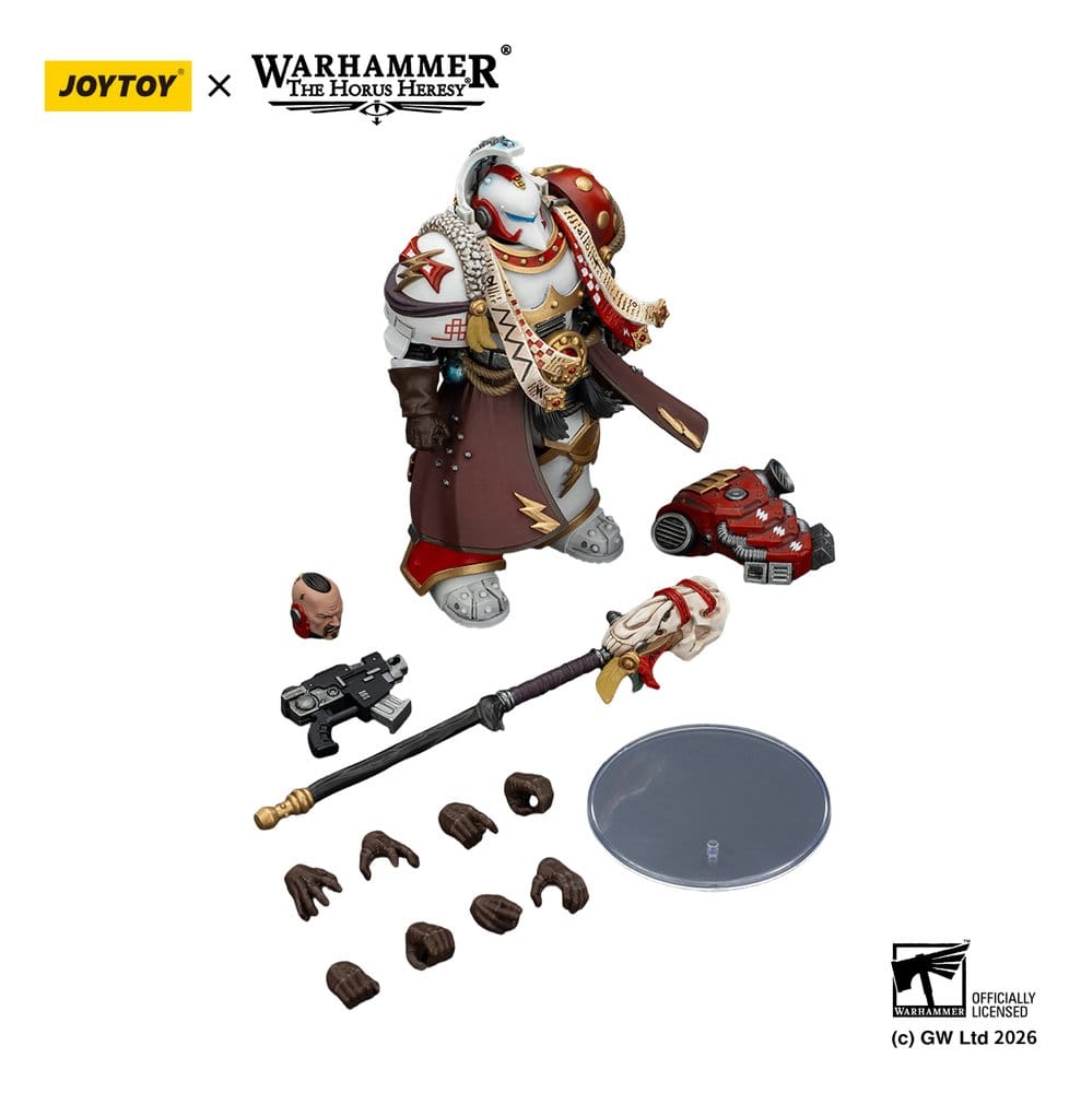 Warhammer 40,000 Action Figure White Scars Stormseer Consul with Force Staff and Bolt Pistol 12 cm
