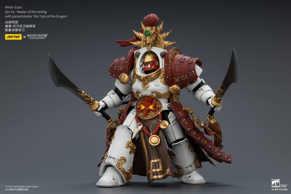 Warhammer The Horus Heresy Action Figure White Scars Qin Xa - Master of the Keshig 14 cm