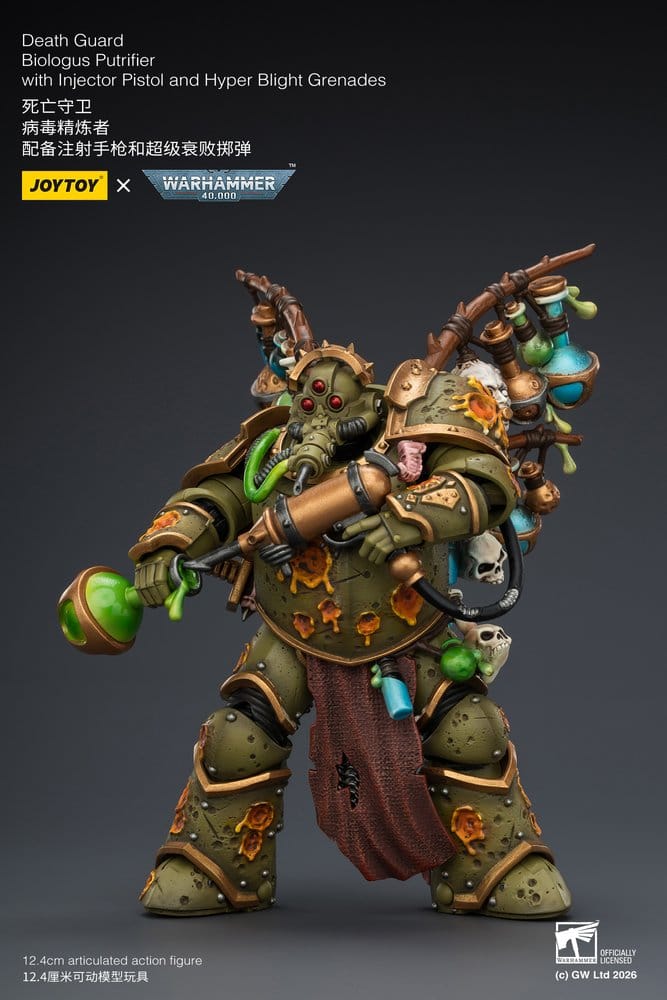 Warhammer 40,000 Action Figure Death Guard Biologus Putrifier 12 cm