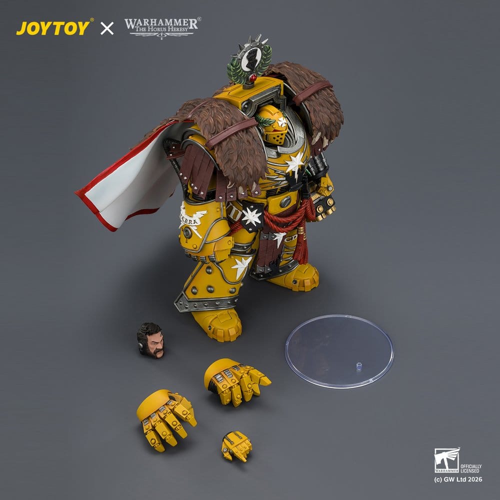 Warhammer Action Figure Imperial Fists Lord Castellan Evander Garrius, The Tyrant of Cthonia 14 cm