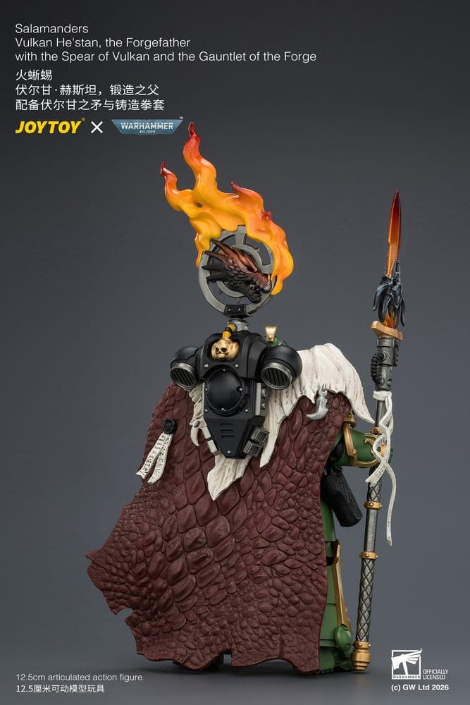 Warhammer Action Figure Salamanders Vulkan He'stan, the Forgefather 13 cm