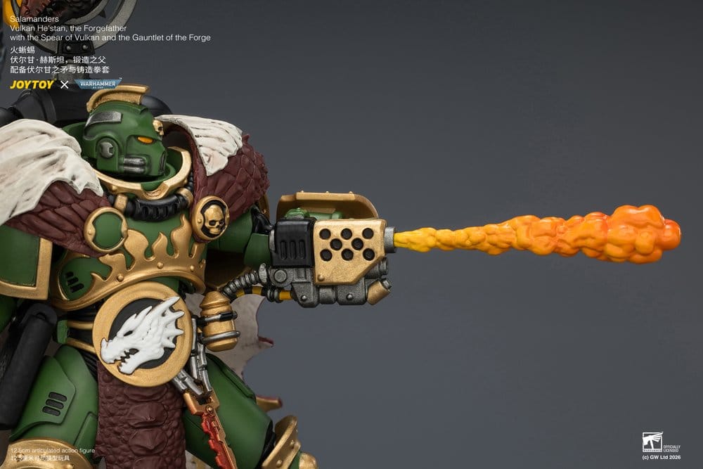 Warhammer Action Figure Salamanders Vulkan He'stan, the Forgefather 13 cm