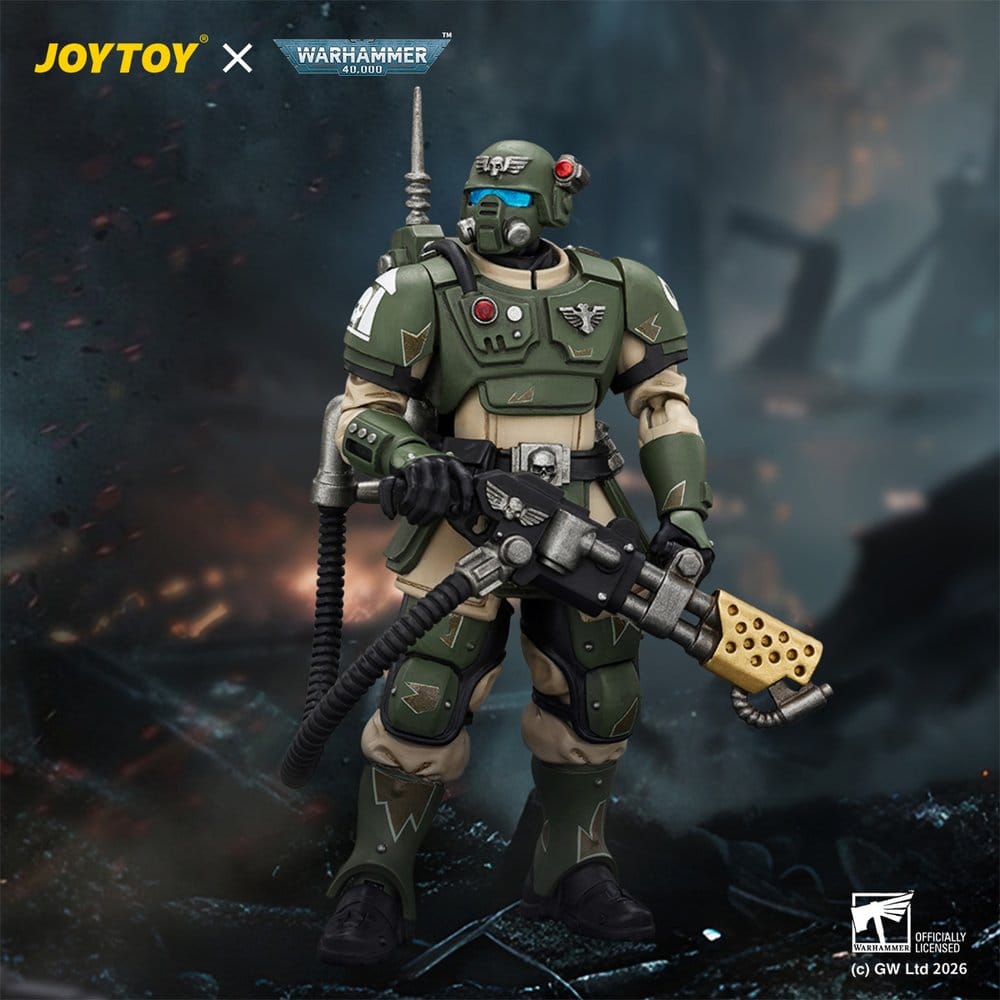 Warhammer Action Figure Astra Militarum Kasrkin 2 with Flamer