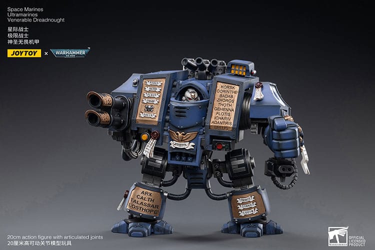 Warhammer 40k Action Figure 1/18 Space Marines Ultramarines Venerable Dreadnought 19 cm