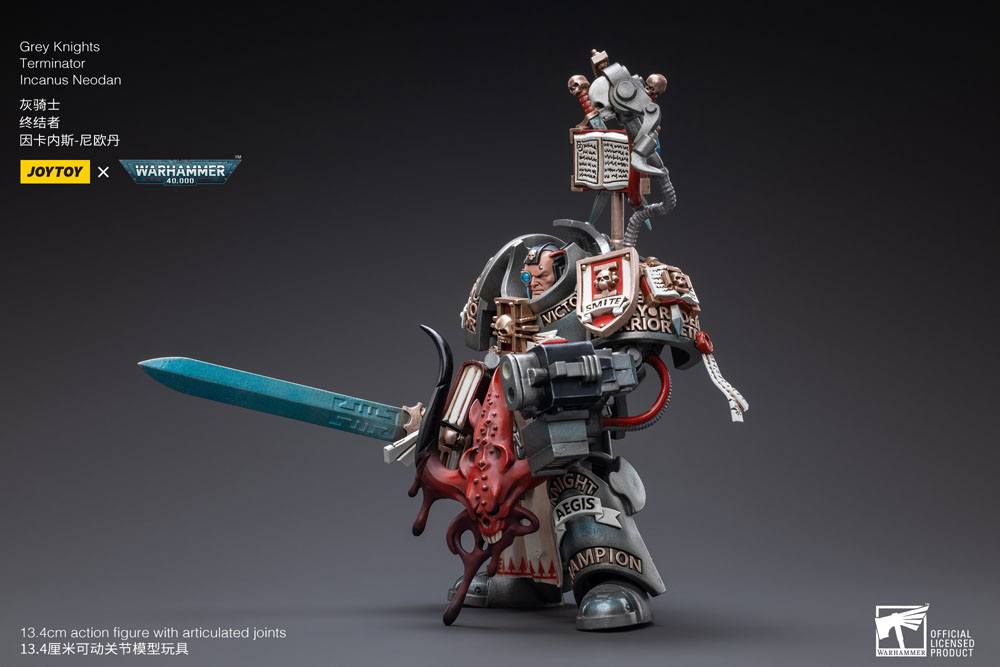 Warhammer 40k Action Figure 1/18 Gray Knights Terminator Incanus Neodan 13 cm