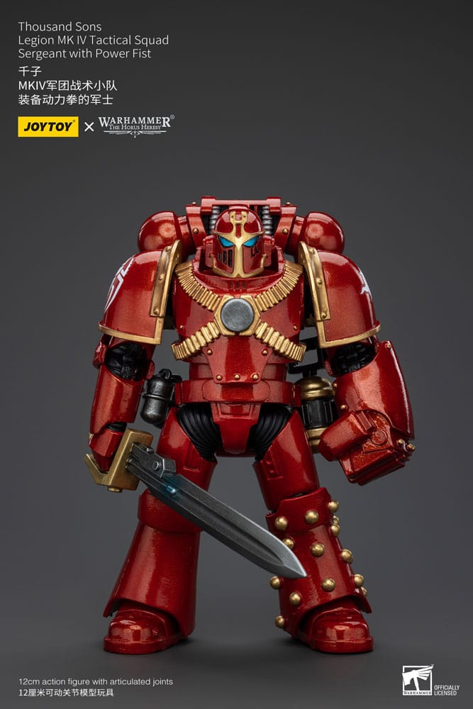 Warhammer The Horus Heresy Action Figure 1/18 Thousand Sons Legion MK IV Tactical Squad Sergeant with Power Fist 12 cm