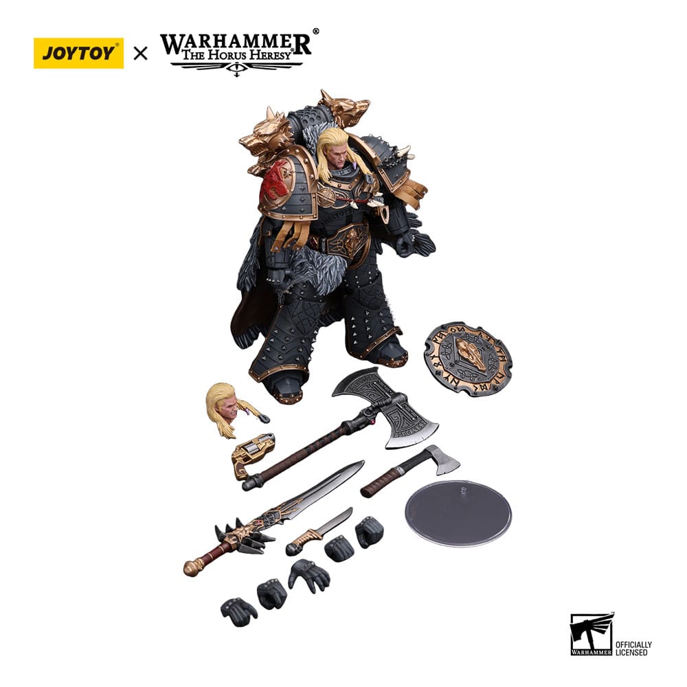 Warhammer The Horus Heresy Actionfigur 1/18 Space Wolves Leman Russ Primarch der VI. Legion 12 cm