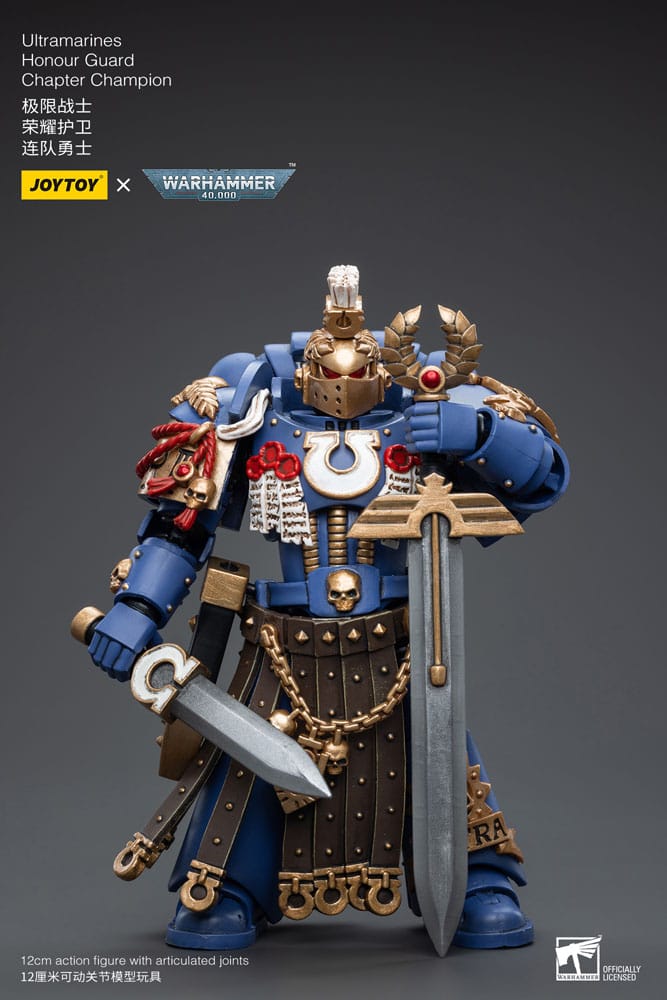 Warhammer 40k Actionfigur 1/18 Ultramarines Honor Guard Chapter Champion 12 cm