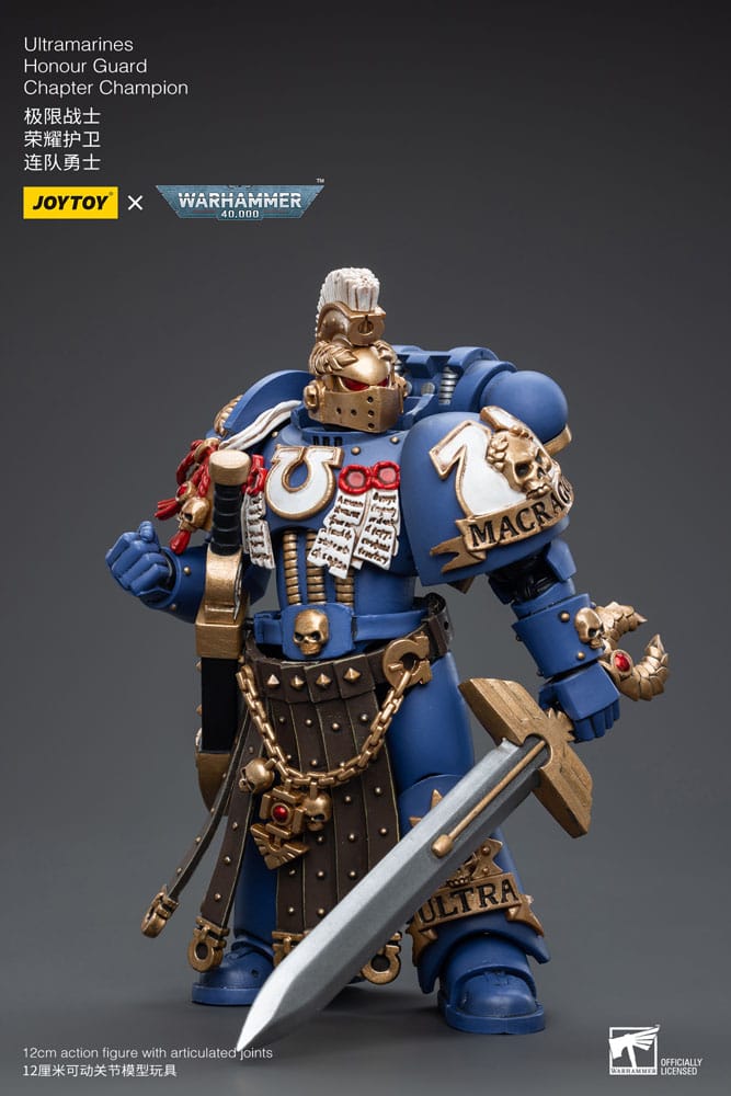 Warhammer 40k Actionfigur 1/18 Ultramarines Honor Guard Chapter Champion 12 cm