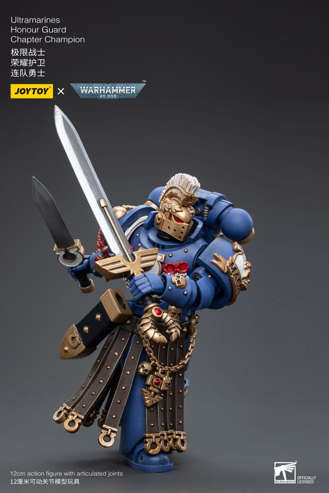 Warhammer 40k Actionfigur 1/18 Ultramarines Honor Guard Chapter Champion 12 cm