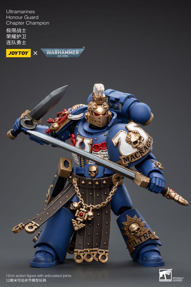 Warhammer 40k Actionfigur 1/18 Ultramarines Honor Guard Chapter Champion 12 cm