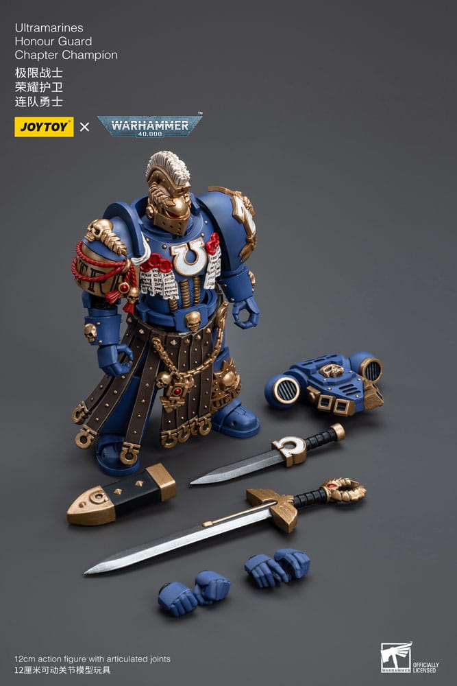 Warhammer 40k Actionfigur 1/18 Ultramarines Honor Guard Chapter Champion 12 cm