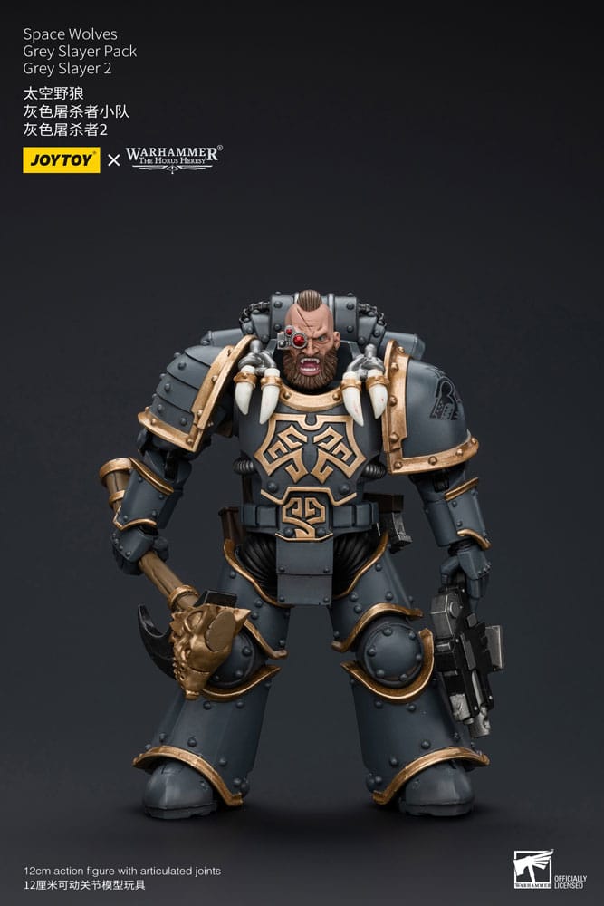 Warhammer The Horus Heresy Action Figure 1/18 Space Wolves Grey Slayer Pack Grey Slayer 2 12 cm