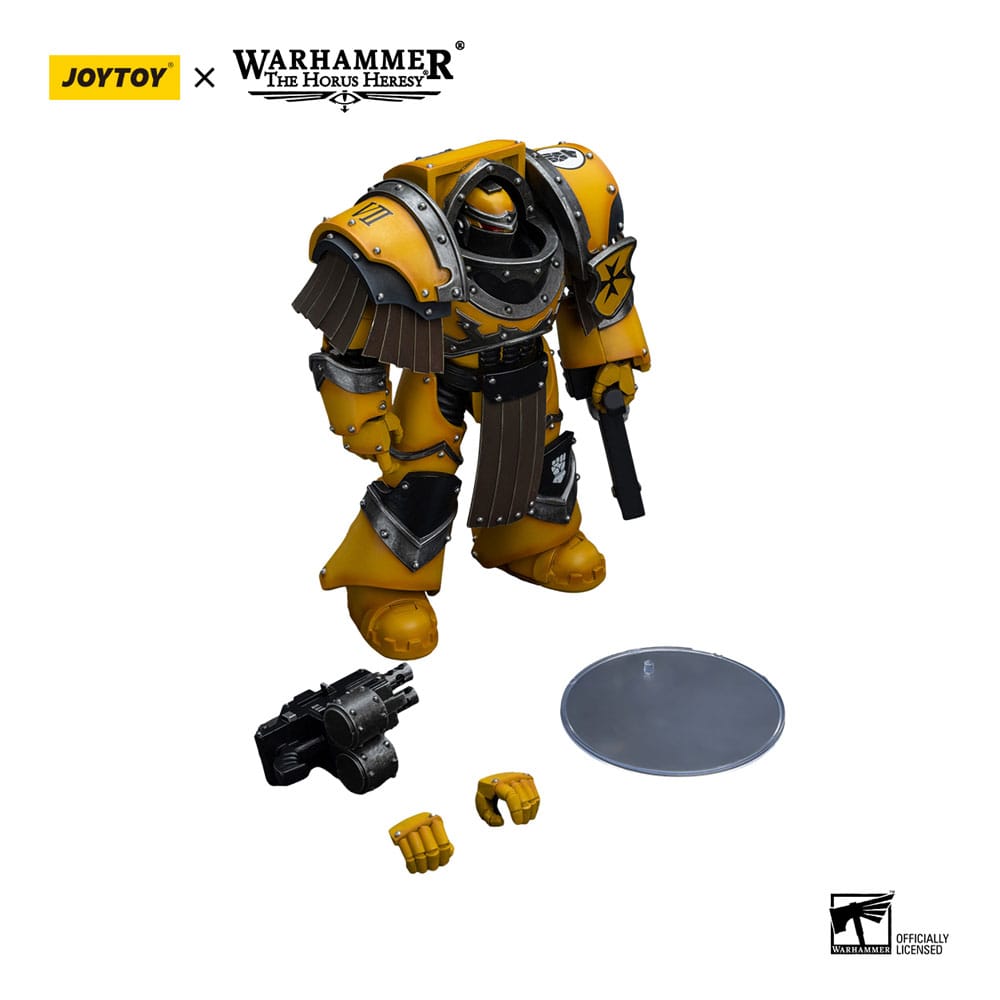 Warhammer The Horus Heresy Actionfigur 1/18 Imperial Fists Legion Cataphractii Terminator Squad Legion Cataphractii mit Chainfist 12 cm