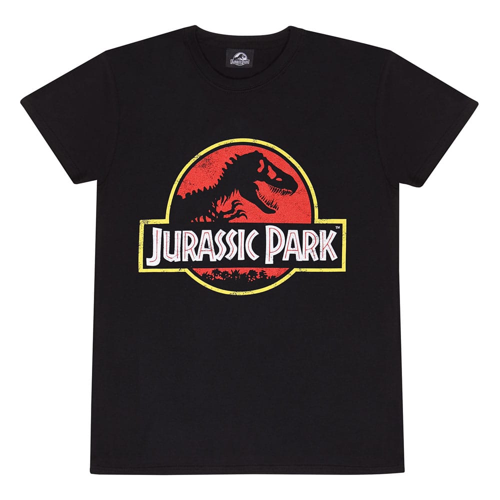 Jurassic Park T-Shirt Classic Logo Size L