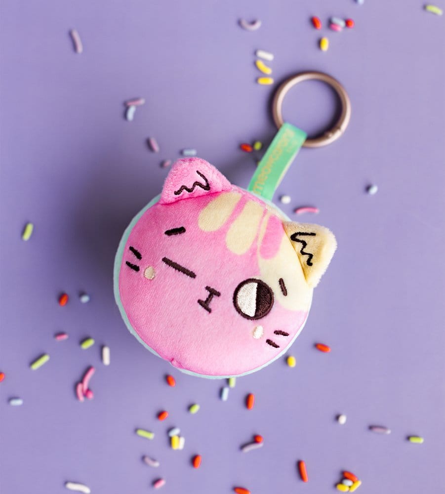 Meowcaron Plush Bag Charm Wink 7 cm