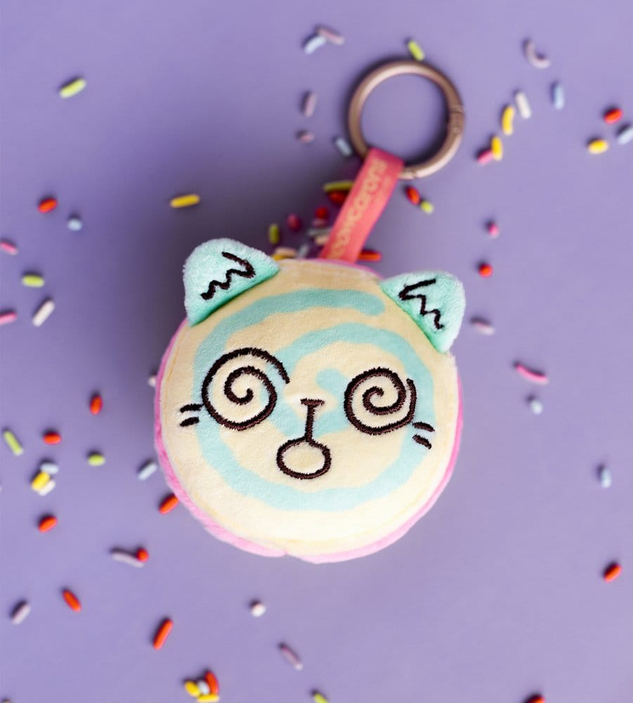Meowcaron Plush Bag Charm Spiral 7 cm