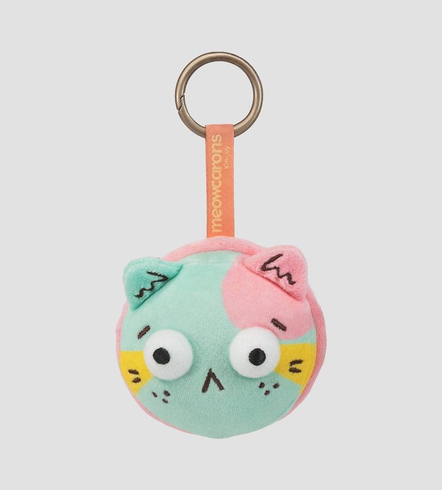 Meowcaron Plush Bag Charm Scared 7 cm