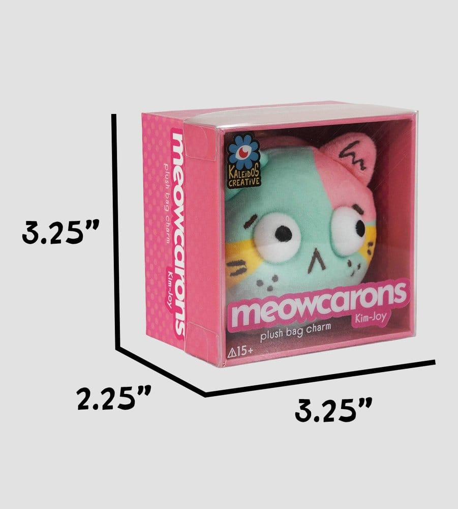 Meowcaron Plush Bag Charm Scared 7 cm