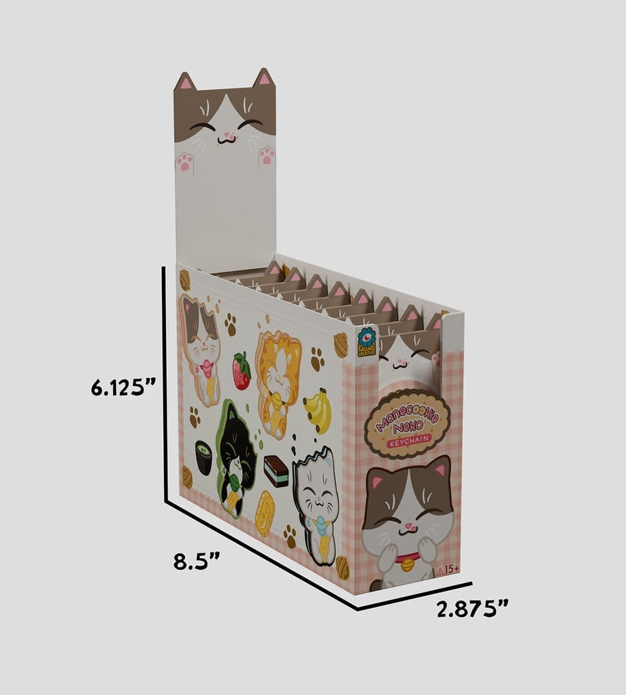 Manecookie Neko Silicone-Keychain S1 13 cm Blind Box Display (8)