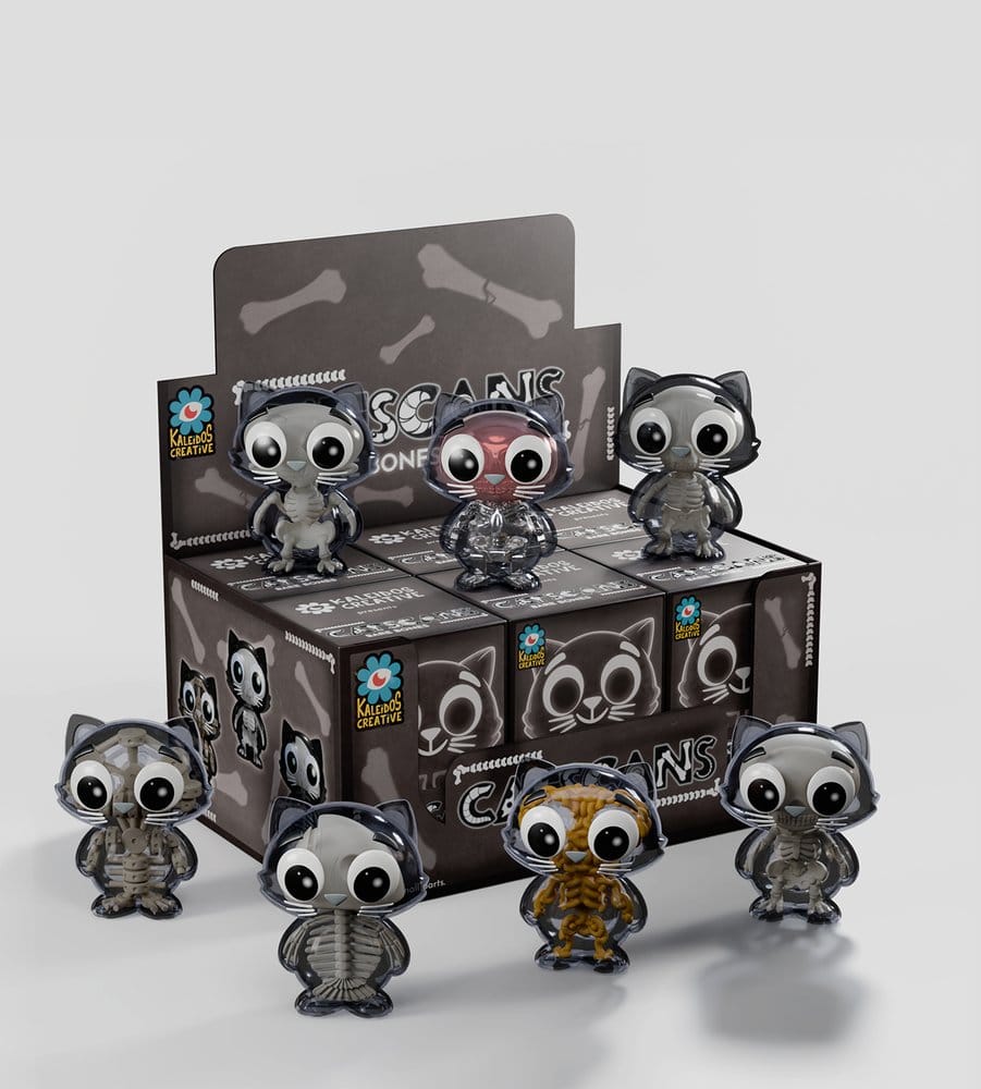 Catscans Mini Figures S2 Bare Bones 6 cm Blind Box Display (6)